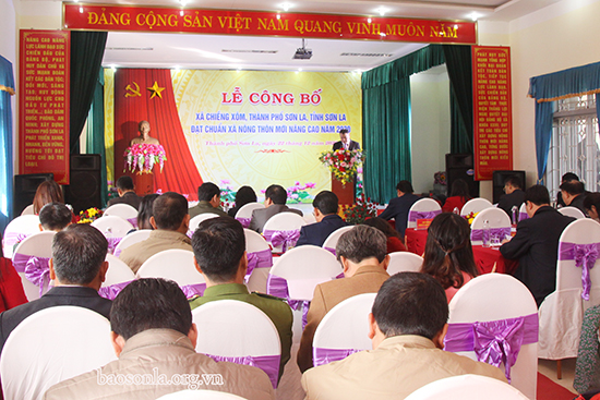 Xã Chiềng Xôm đạt chuẩn nông thôn mới nâng cao năm 2020