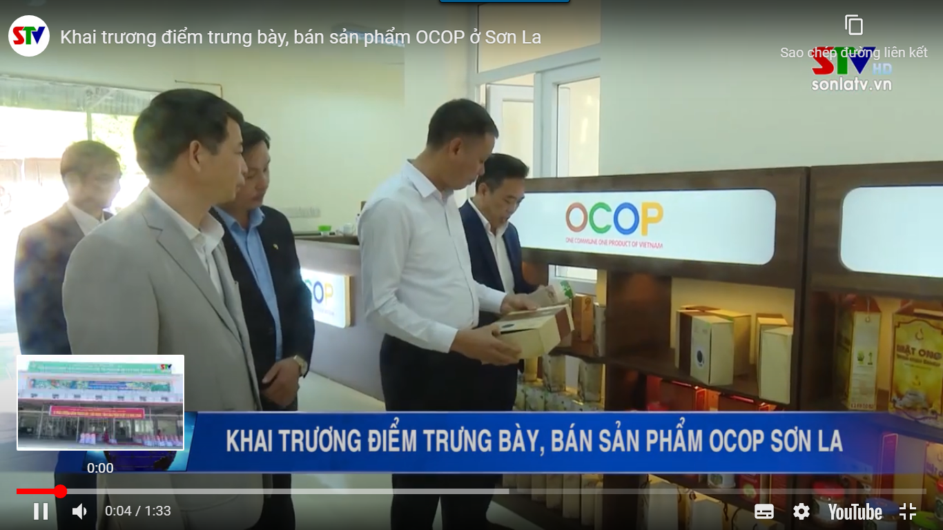 Khai trương điểm trưng bày, bán sản phẩm OCOP ở Sơn La