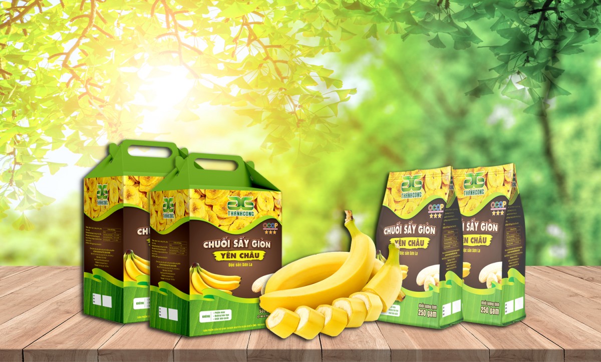 Chuối sấy giòn Yên Châu