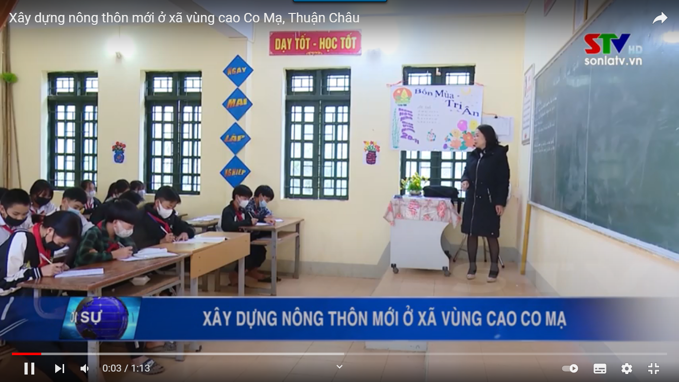 Xây dựng nông thôn mới ở xã vùng cao Co Mạ, Thuận Châu