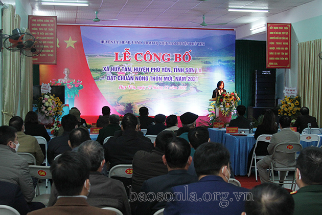 Công bố xã Huy Tân đạt chuẩn nông thôn mới