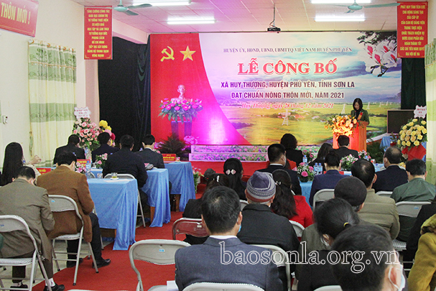 Công bố xã Huy Thượng đạt chuẩn nông thôn mới