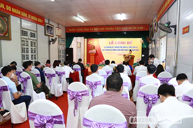 Chiềng Cọ đạt chuẩn nông thôn mới nâng cao năm 2021