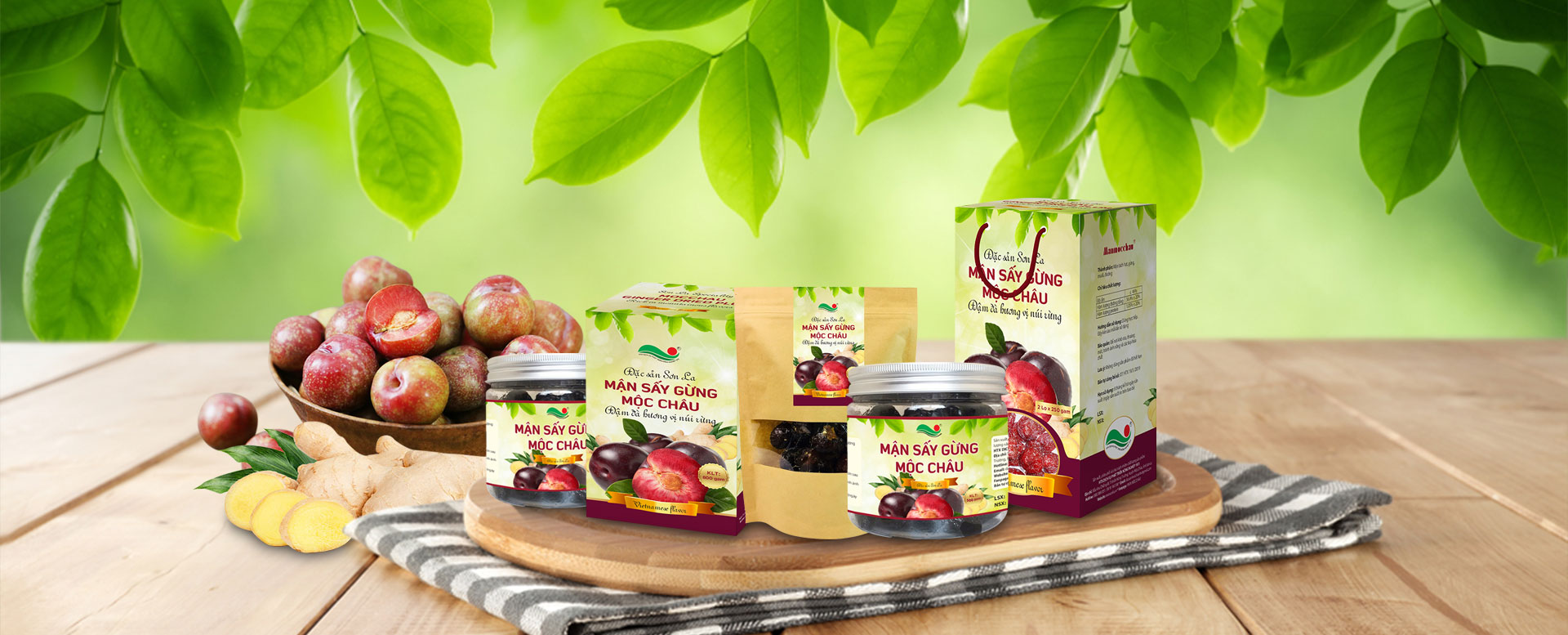 Mận dẻo sấy gừng