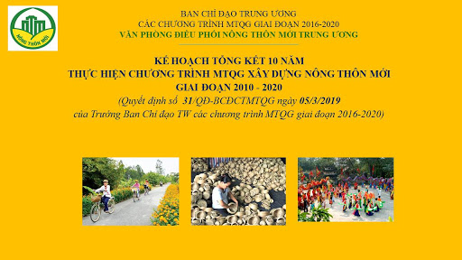 Hướng dẫn triển khai kế hoạch thực hiện Chương trình MTQG xây dựng nông thôn mới năm 2020