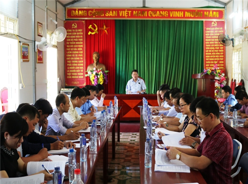 Kiểm tra tiến độ xây dựng nông thôn mới tại huyện Mộc Châu