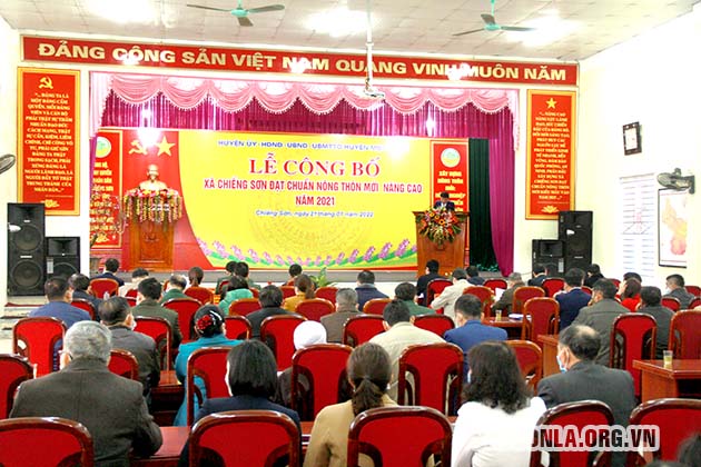 Chiềng Sơn đạt chuẩn nông thôn mới nâng cao