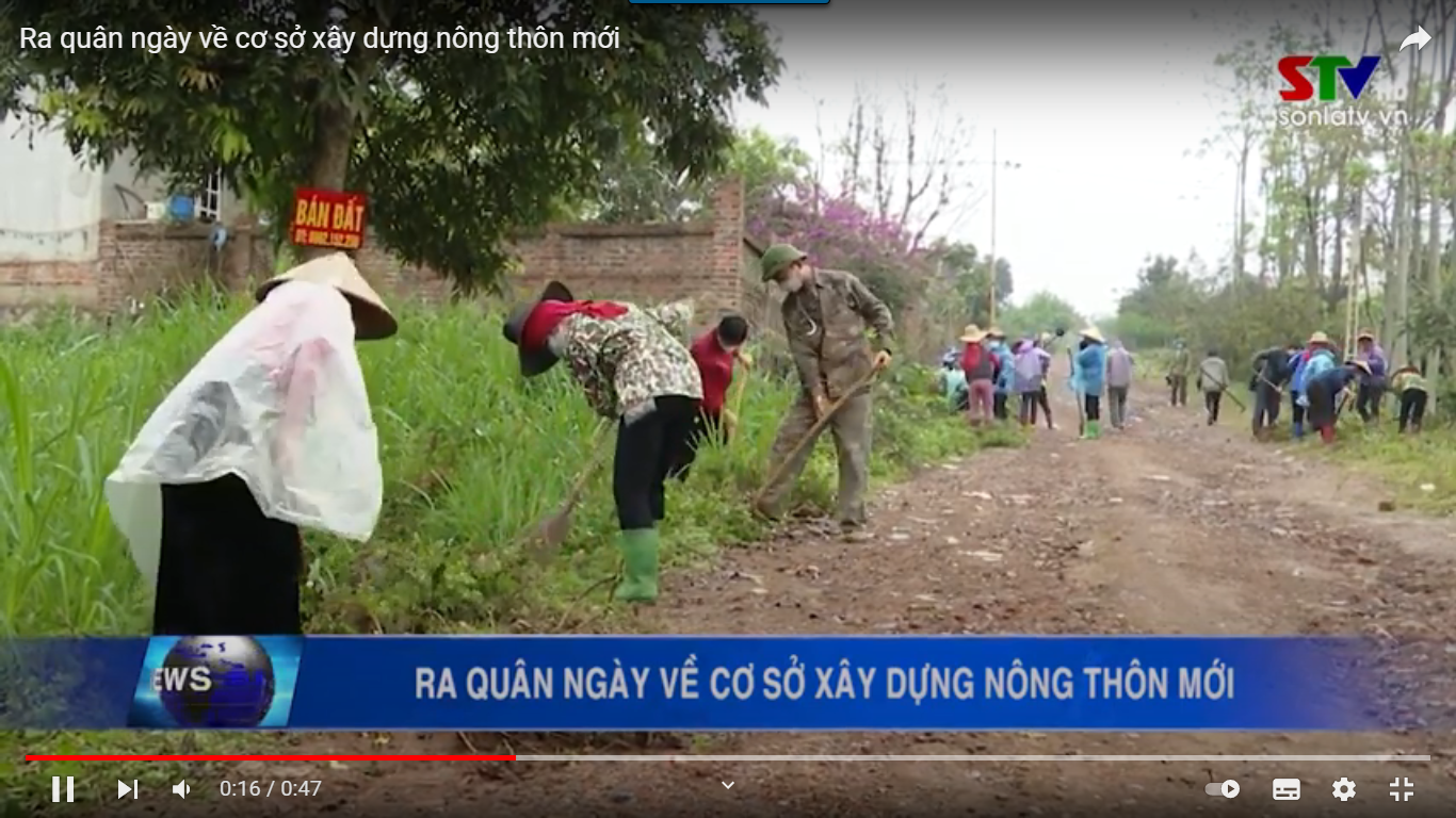 Ra quân ngày về cơ sở xây dựng nông thôn mới