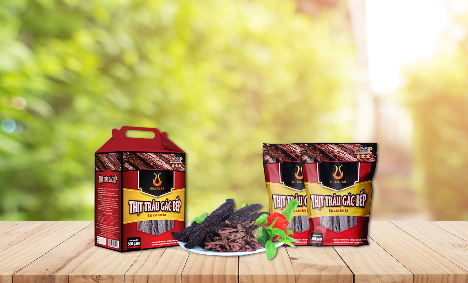 Thịt trâu gác bếp